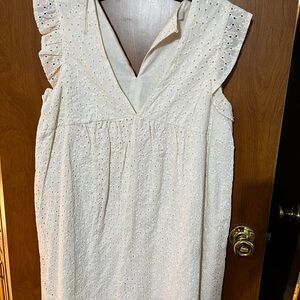 Jolt White Eyelet Dress